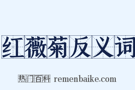红薇菊反义词是什么意思的图片